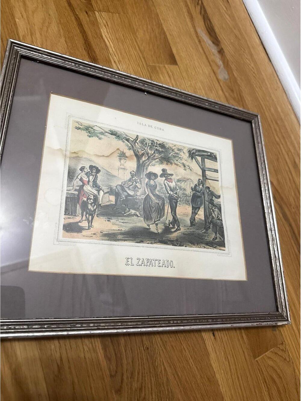 Vintage El Zapateado Framed Print
